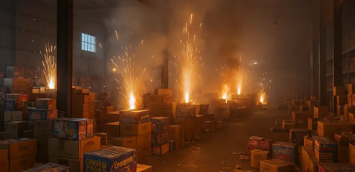 Fireworks Warehouse Explosion in California Leaves Seven Missing